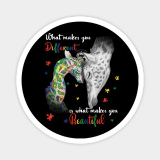 What Makes You Different autism awareness Magnet